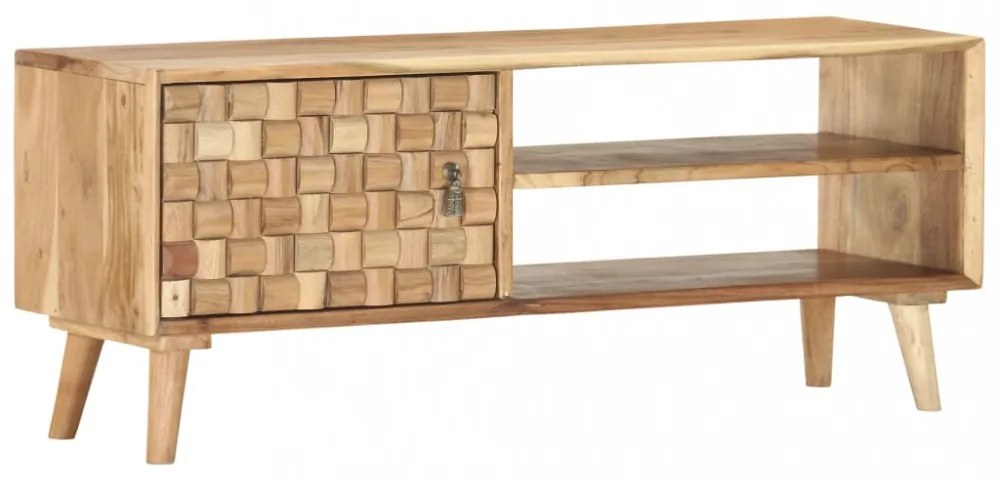 tömör akácfa TV-szekrény 100 x 35 x 40 cm