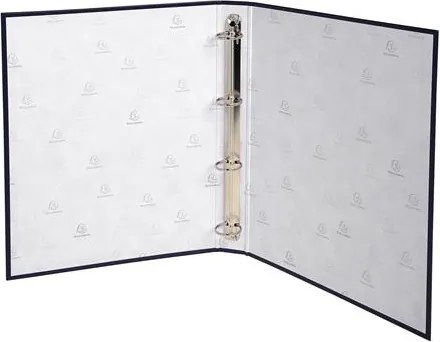 Gyűrűs könyv, 4 gyűrű, 40 mm, A4, karton, EXACOMPTA, fekete (EX51371E)