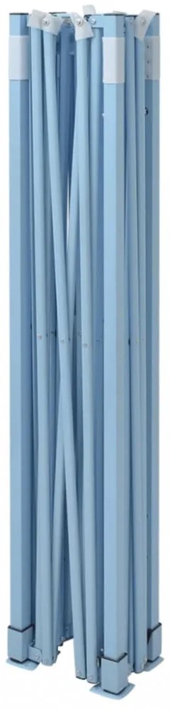 fehér acél összecsukható rendezvénysátor 4 oldalfallal 280x410x315 cm