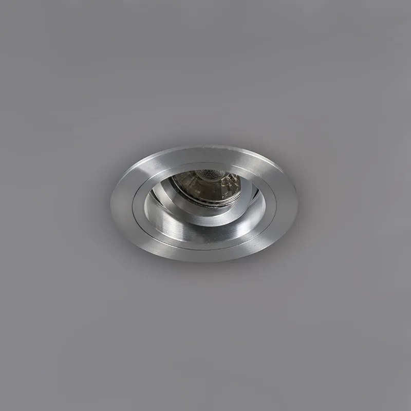 6 darabos süllyesztett spotlámpa készlet, kerek, alumínium, állítható - Chuck