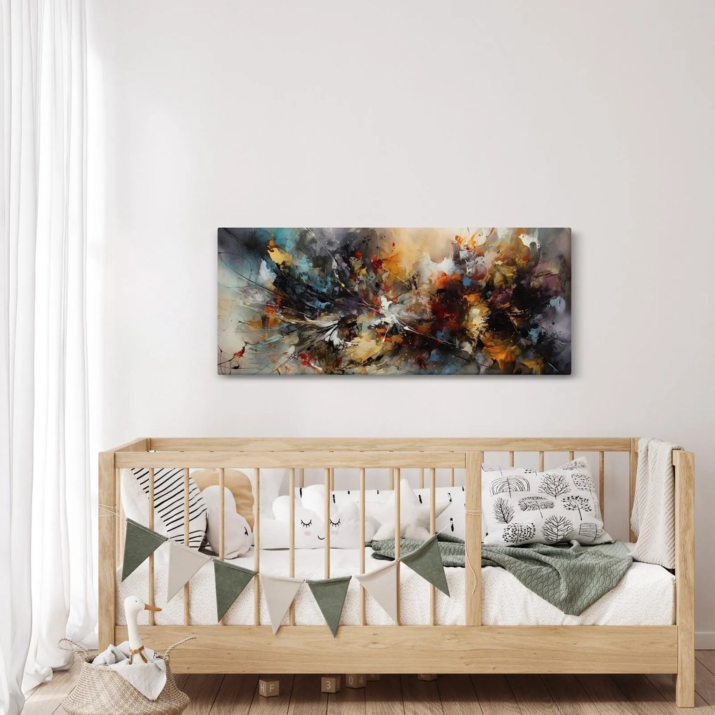 Kép - Absztrakt grafika (120x50 cm)
