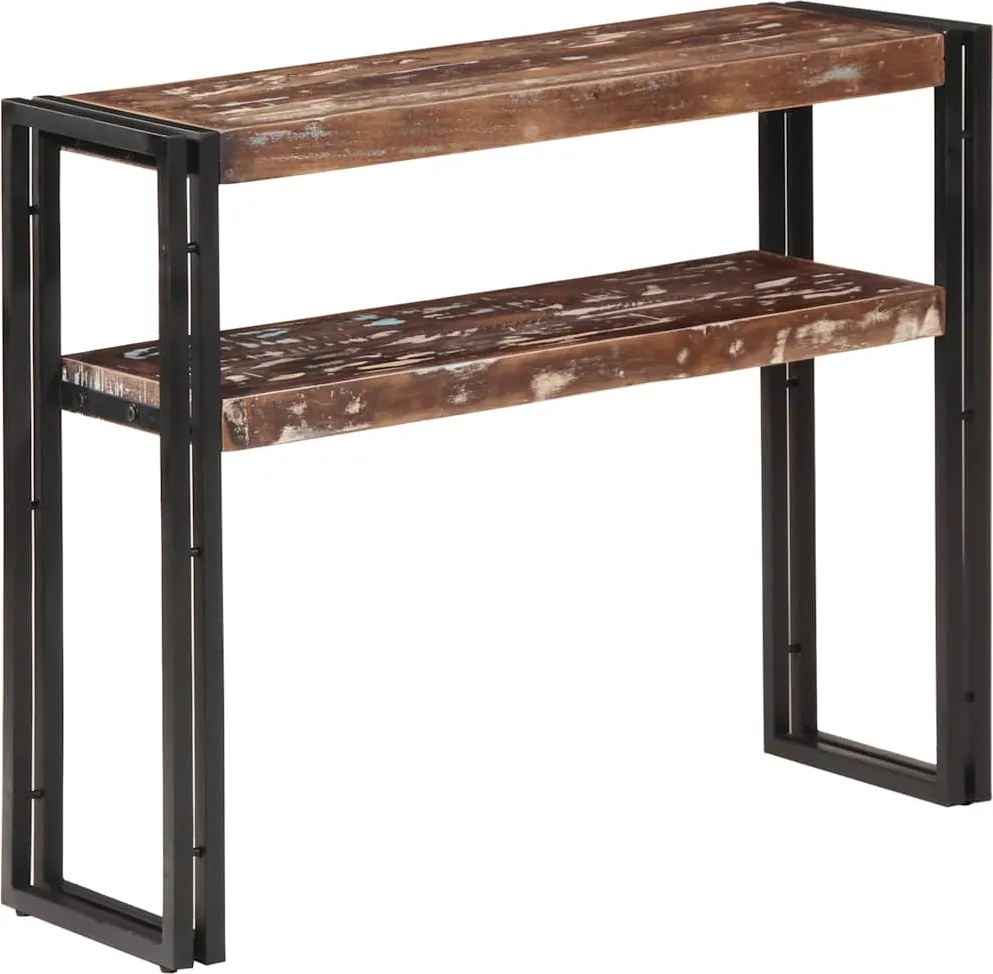 vidaXL tömör újrahasznosított fa tálalóasztal 90 x 30 x 75 cm