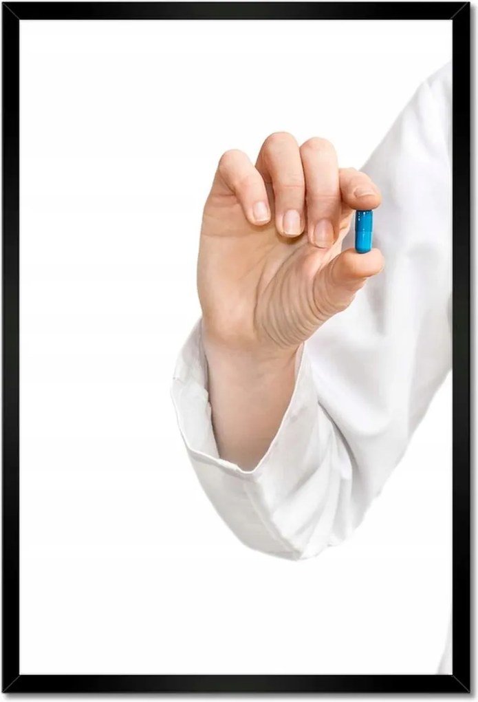 Poszterek keretben 40x60 Tabletta az orvos kezében