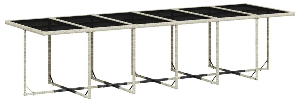 vidaXL 13 részes szürke polyrattan kerti étkezőgarnitúra párnákkal