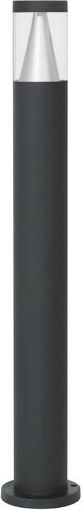 Nova Luce kültéri oszloplámpa Rock fekete alumínium ezüst alumínium és fekete