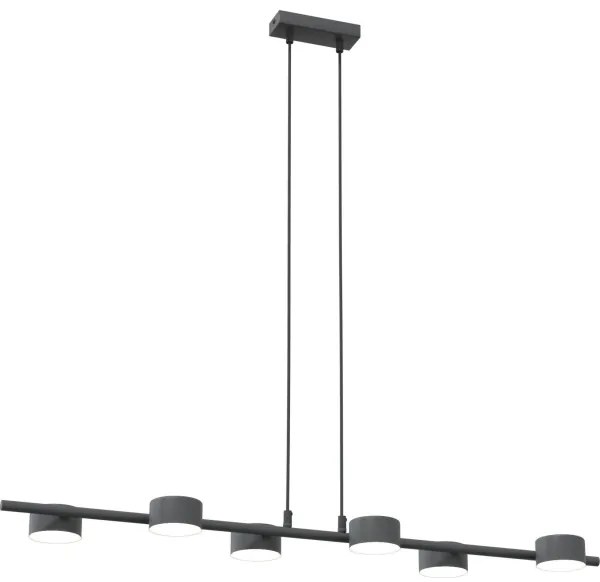 Csillár zsinóron SORA 6xGX53/12W/230V fekete