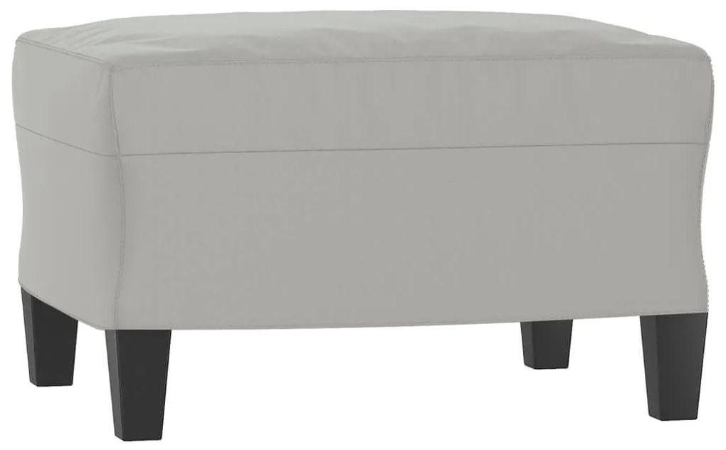 vidaXL 4 részes világosszürke mikroszálas ülőgarnitúra párnákkal