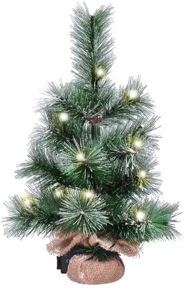 Solight 1V238 - LED Kültéri karácsonyi dekoráció 15xLED/3xAA fa IP44