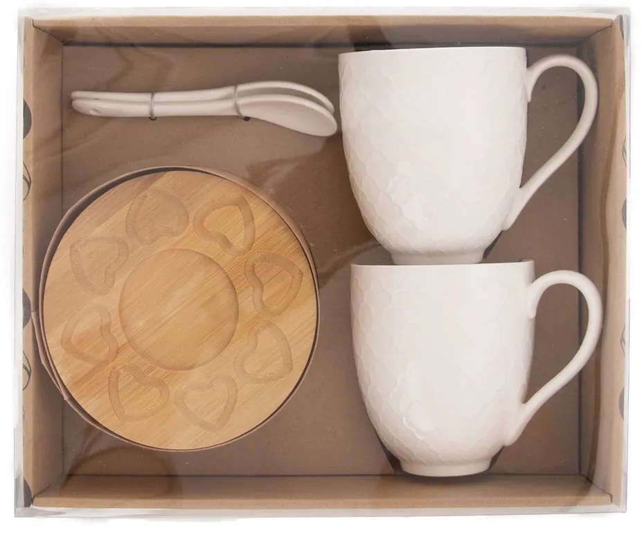 Porcelán bögre szett 2 db-os 370 ml Whiteline – Orion