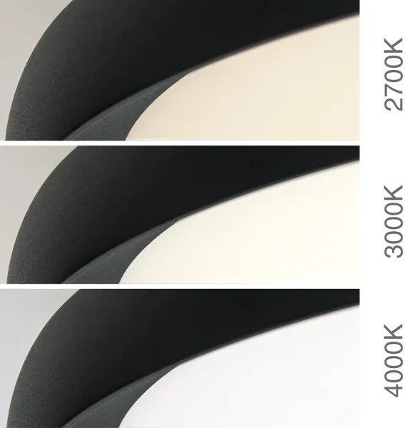 Orion - KANT LED mennyezeti lámpa 30W/230V, 2700/3000/4000K, átmérő 40 cm, fekete