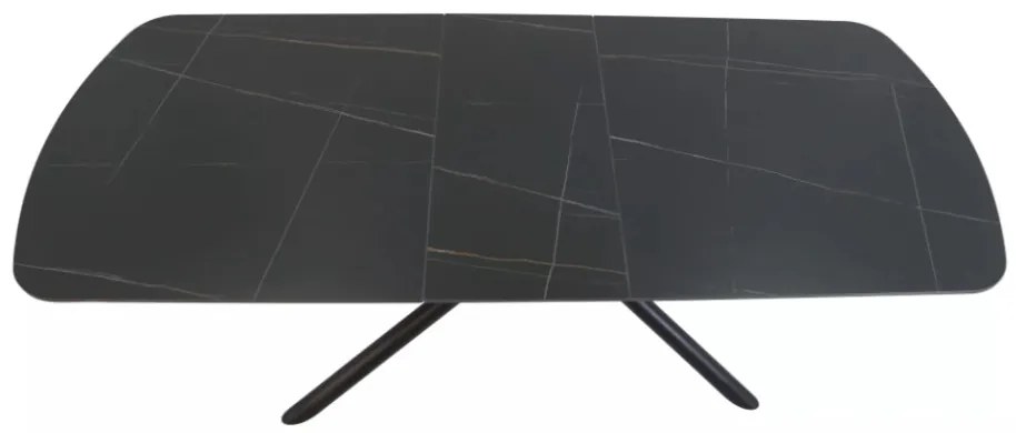 Vector bővíthető étkezőasztal fekete 180-220cm