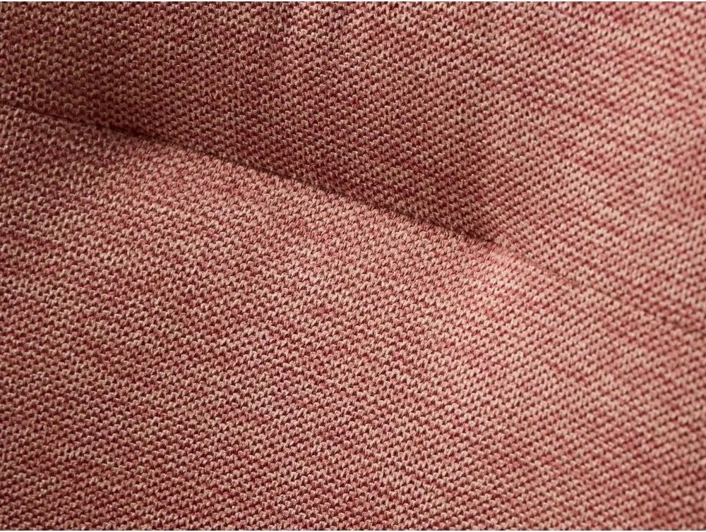 Rózsaszín kárpitozott karfás étkezőfotel Roxana – Unique Furniture