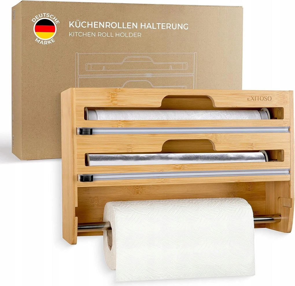 Konyhai Görgő Tartó Bambusz 3 Az 1-BEN