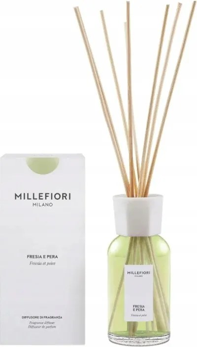 Millefiori Fresia e Pera 250 ml aroma diffúzor pálcikákkal