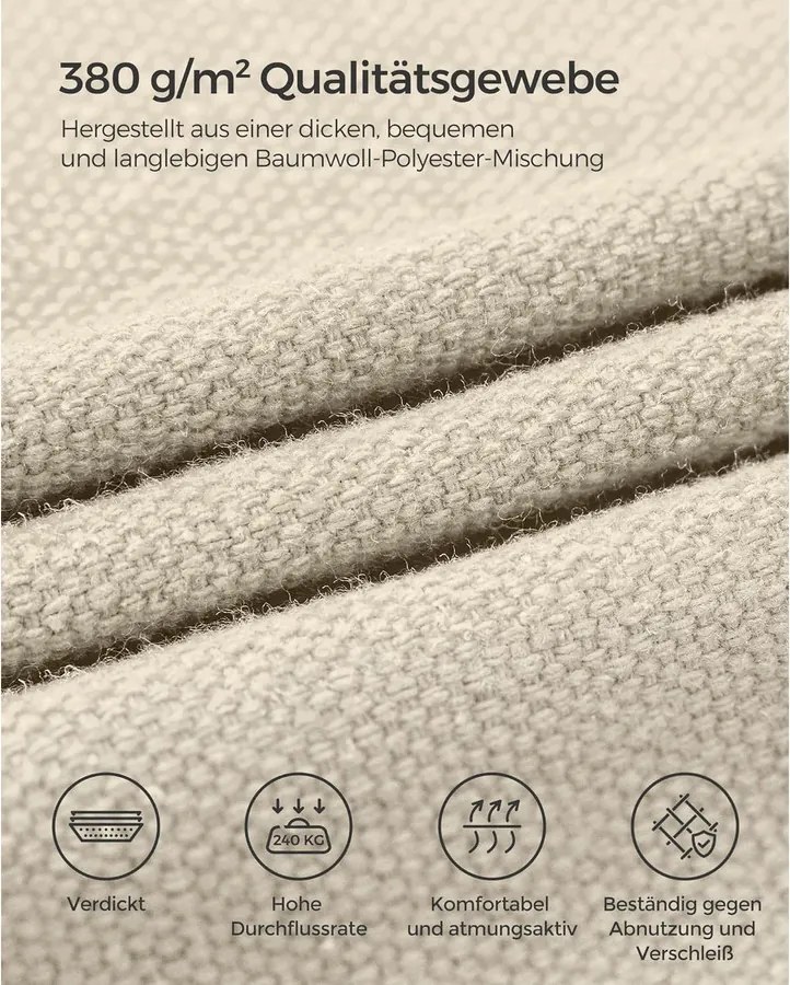 Függőágy, 210 x 150 cm-es függőágy állvánnyal, bézs