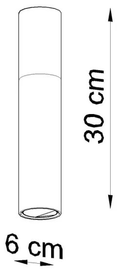 Sollux SL.0631 - Mennyezeti lámpa PABLO 1xGU10/40W/230V fehér