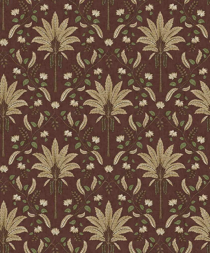 Holden Decor Journey to the East Ariara barna fa mintás vlies tapéta – 91792