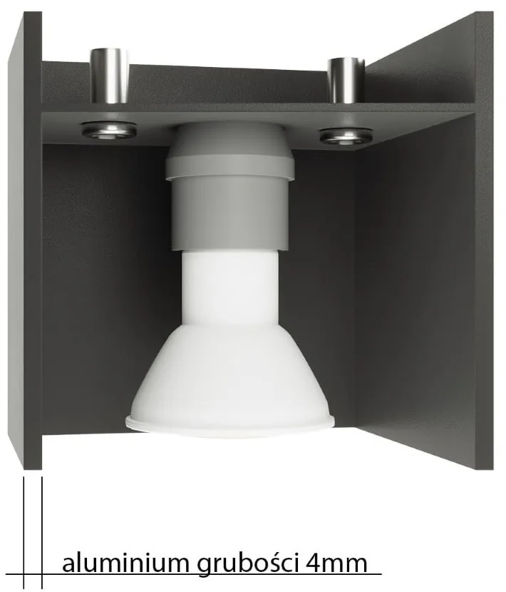 Szürke fali lámpa Carlo – Nice Lamps