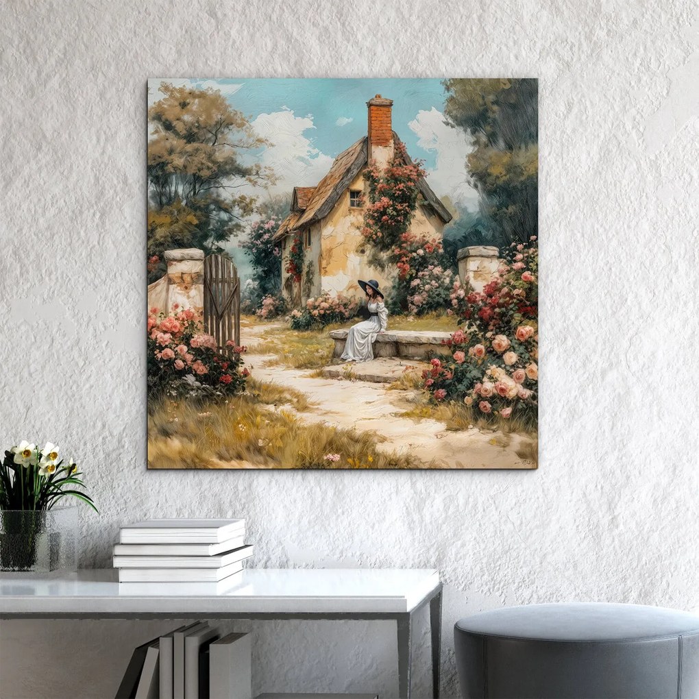 DUBLEZ | Eredeti művészeti kép - Vintage Garden | Prémium UV nyomtatás