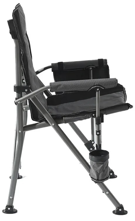 Leziter Comfort Plus karfás horgász szék pohártartóval szürke