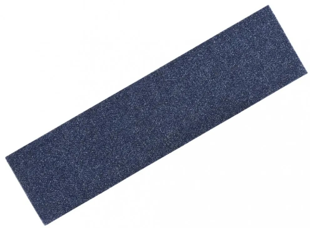 15 db öntapadós lépcsőszőnyeg, 76 x 20 cm, szürke-kék, téglalap alakú