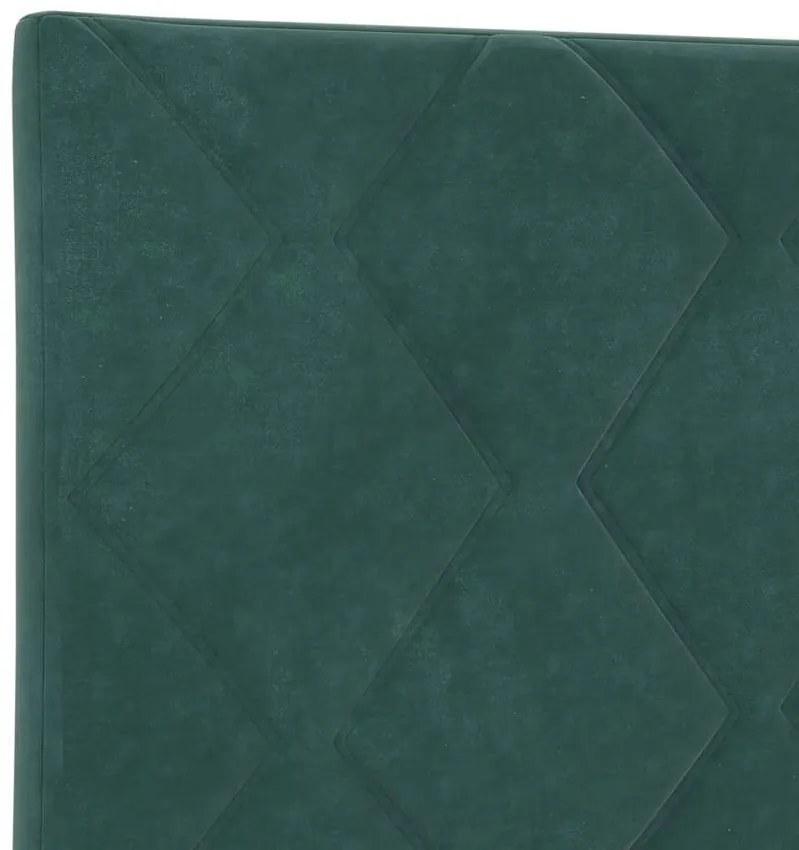 LED Fejtámla LED -es lámpákkal Sötétzöld 200 cm Bársony