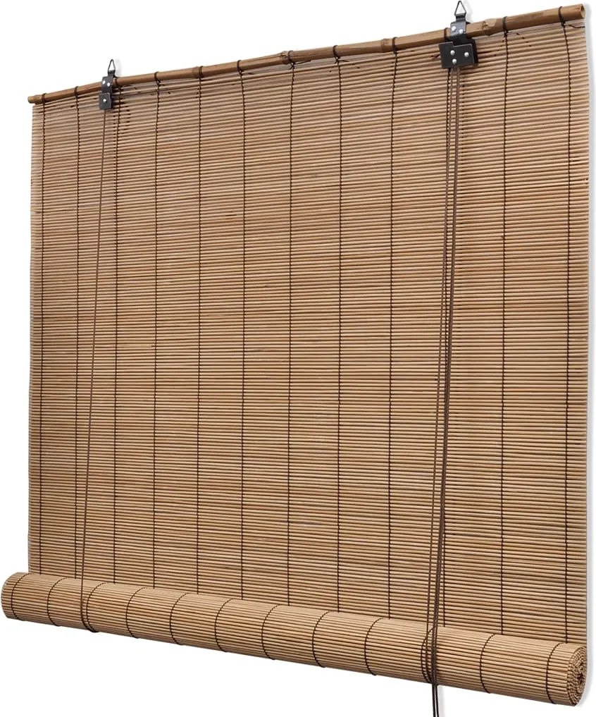 vidaXL Barna Bambusz Roló 140 x 160 cm