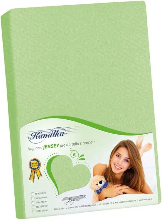 Bellatex Jersey lepedő tavaszi zöld
