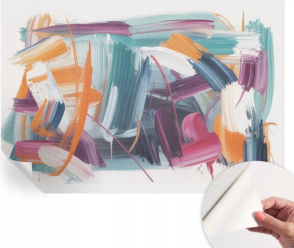 Gyönyörű öntapadós fali tapéta Energetikai húzások 152x104 cm