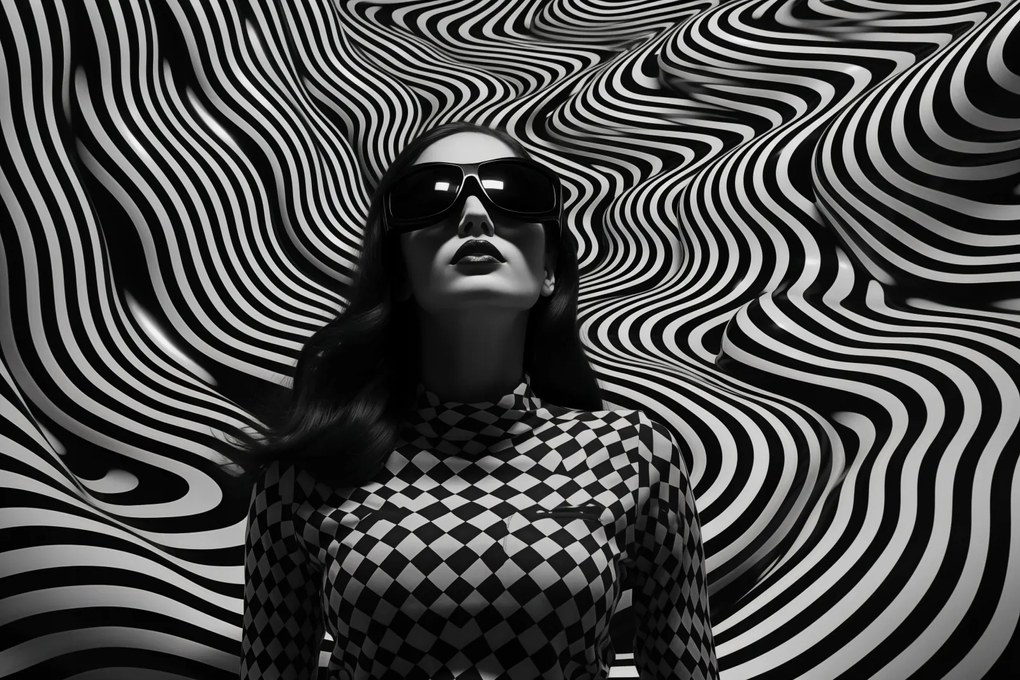 Poszter 60x40cm Kontraszt fekete szemüveggel