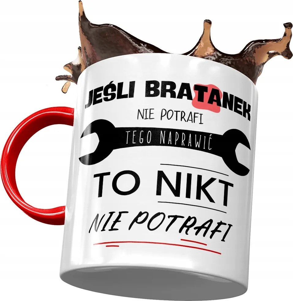 Piros Bögre Árvácska Születésnapi Ajándék Nyomtatott Fotóval