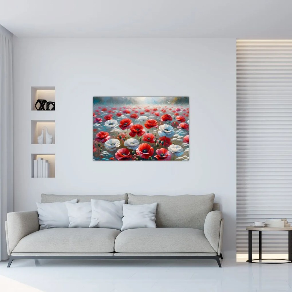 Kép - Pipacsmező (90x60 cm)