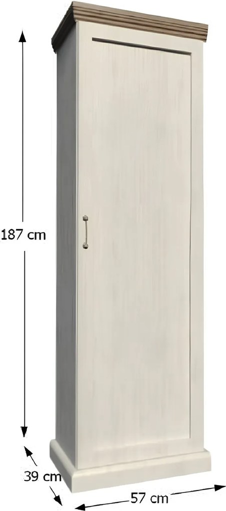 szekrény, északi sosna/vadtölgy, ROYAL S1D