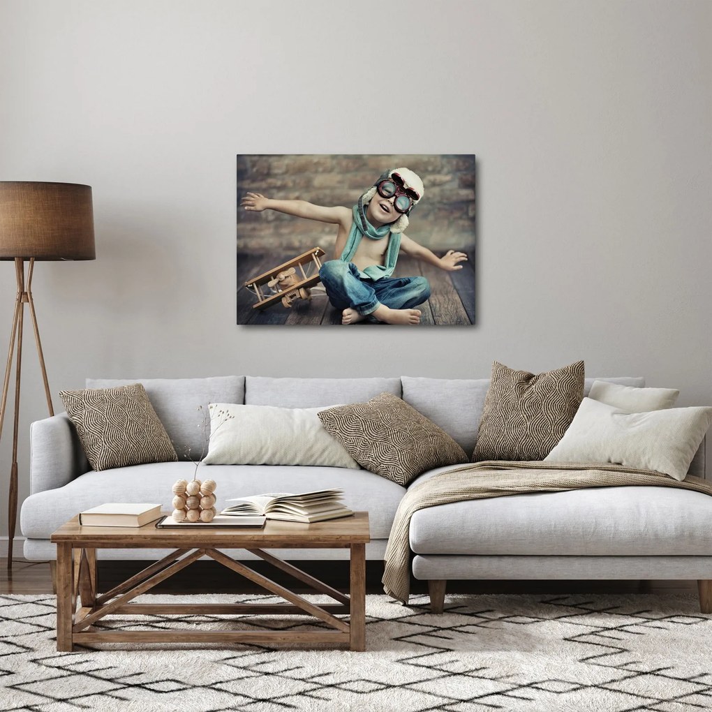Kép - Fiatal pilóta (70x50 cm)