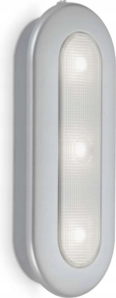 Led lámpa Briloner Lero Beltéri 15,2 cm ezüst 0,4W 68lm IP20