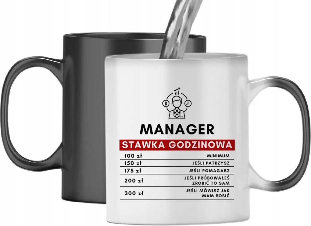 Mágikus Bögre Menedzsernek Színváltós, fényképes nyomattal