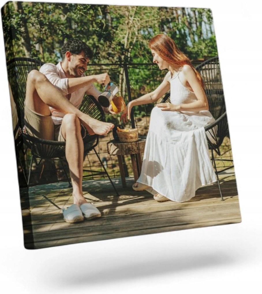 Fotó-vászonkép Az Ön fotója 90x90 Kollázs Varázsló Minta Fotó