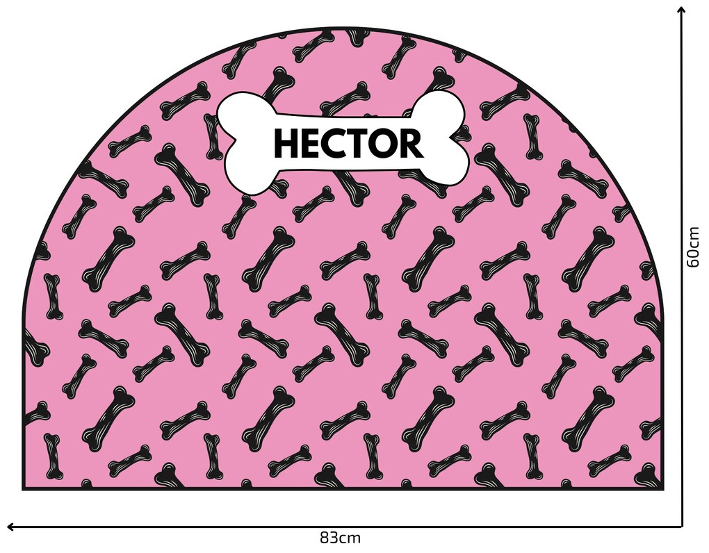 PIPPER. Védő textil falmatrica – Ív – Csontocskák Méret: 120x96cm, Indíték: név nélkül