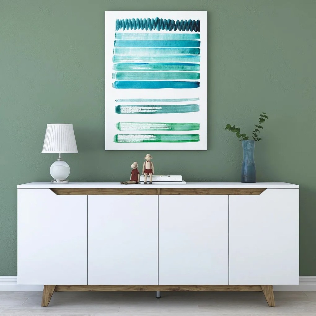 Good White and Walnut szekrény