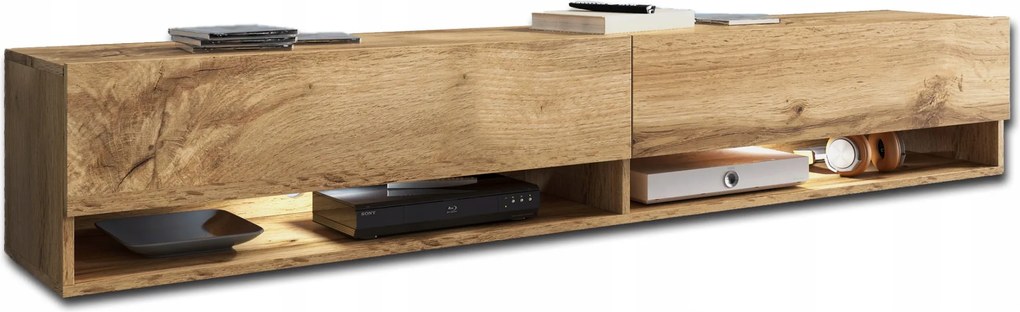 Apollo I modern Tv szekrény, Lowboard 140 cm, Rtv komód