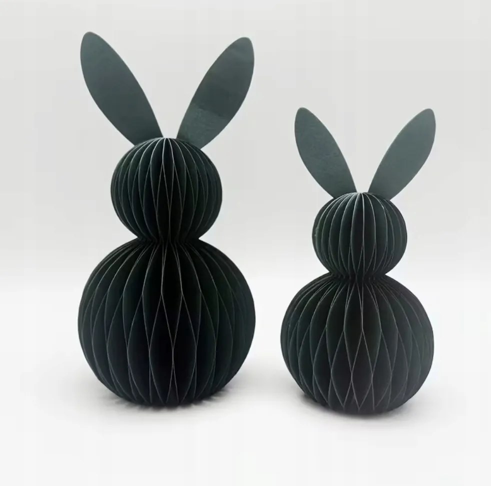 Gyönyörű Húsvéti Dekoráció Nyuszi Papír Nyuszi Zöld 2 db-os szett