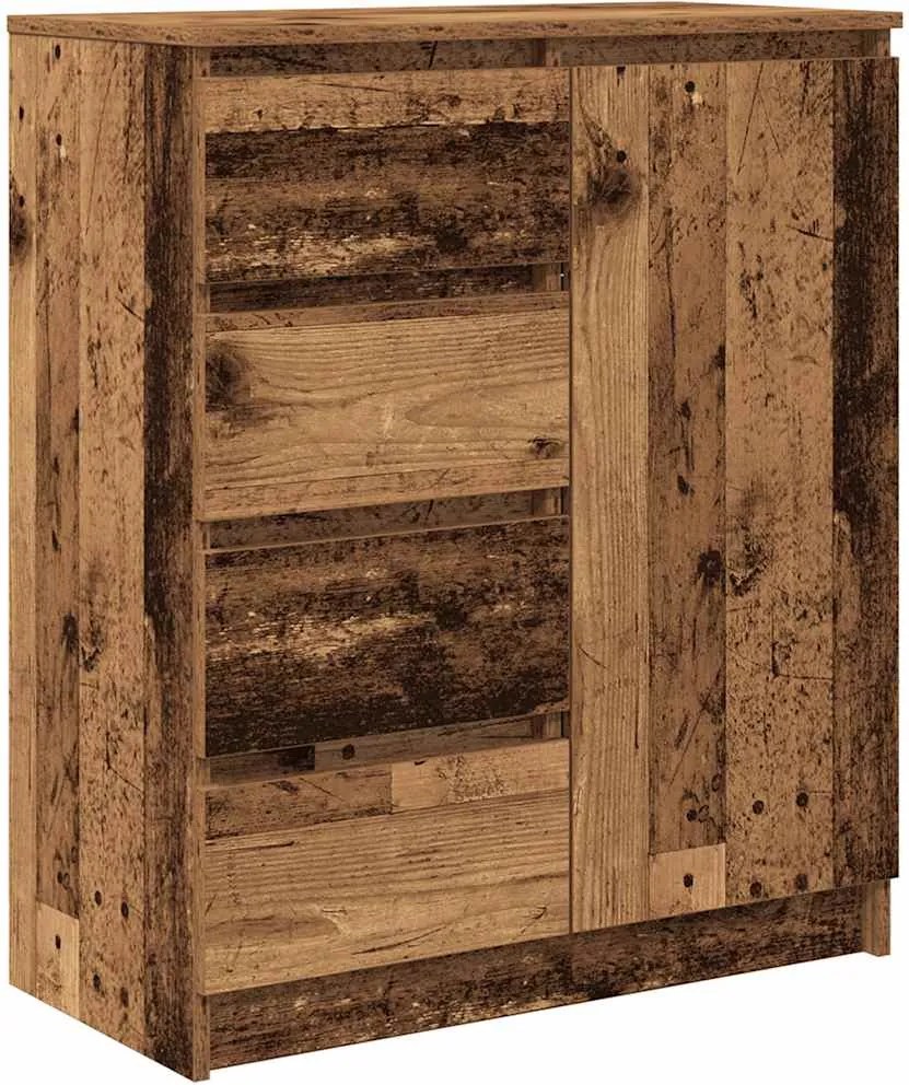 vidaXL antik fa szerelt fa tálalószekrény fiókos 71x35x84 cm
