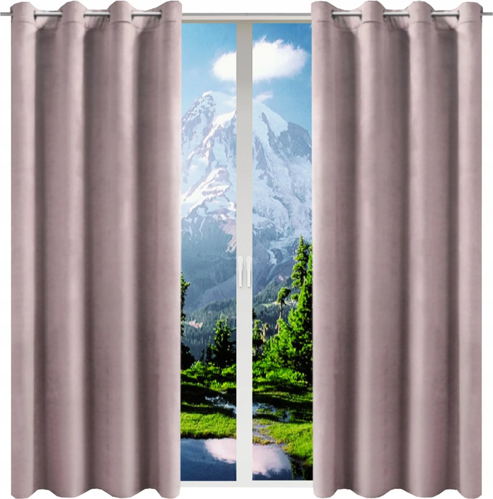 Kész függöny velvet 140x230 átlós velúr gurulós szett