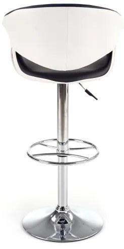 Bárszék 115x60 cm fehér/fekete/króm