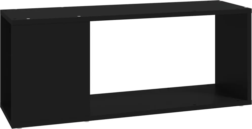 vidaXL fekete szerelt fa TV-szekrény 80 x 24 x 32 cm