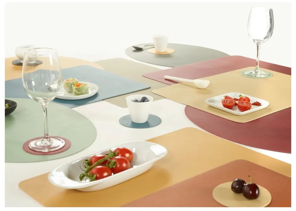 Togo rózsaszín műbőr tányéralátét, 33 x 45 cm - ZicZac