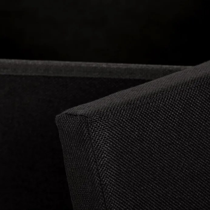 Fekete Szövet Tárolós Puff. TAB-461 BK2