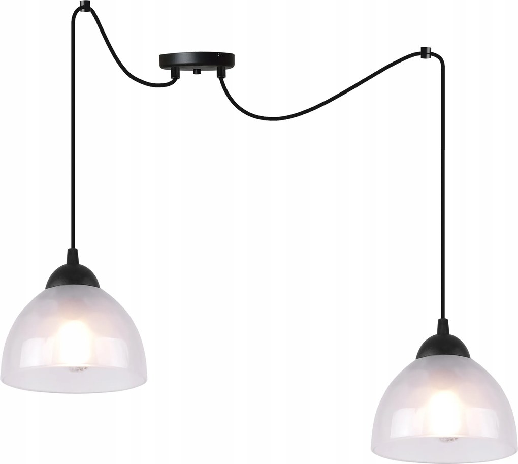 Mennyezeti Lámpa Lógó Csillár Pók Loft Fekete Fehér Üveg Asztal Felett