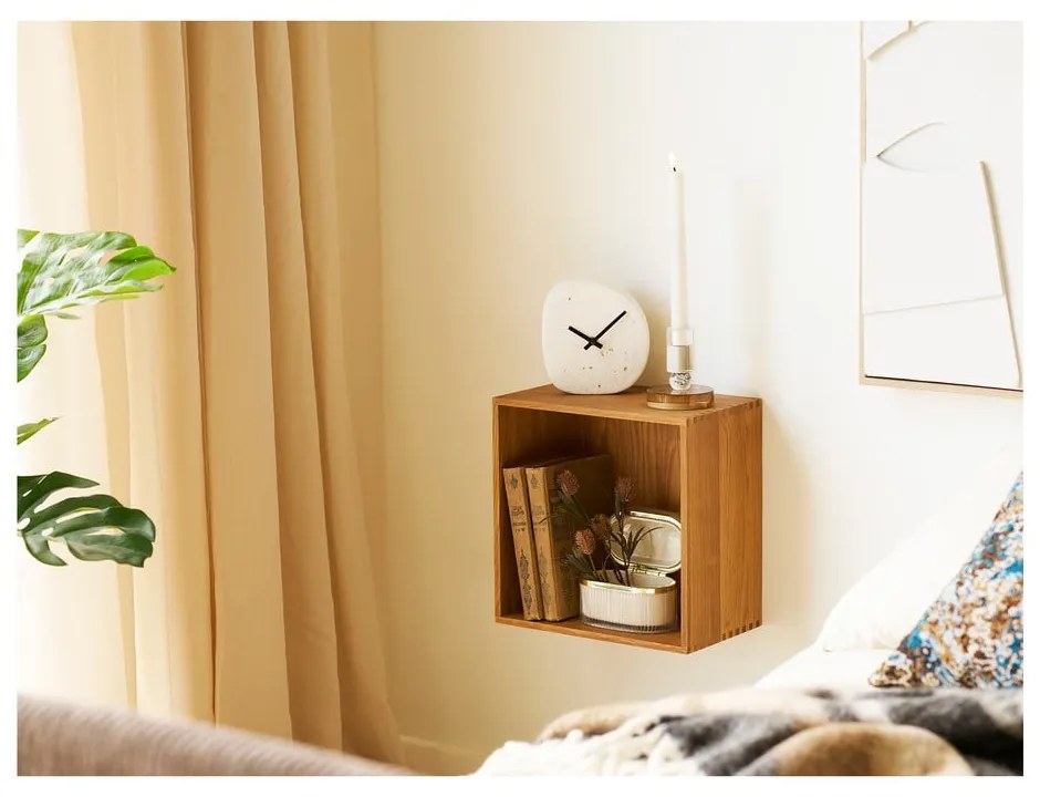 Natúr színű többszintes tölgyfa fali polc 18 cm Townsville – House Nordic