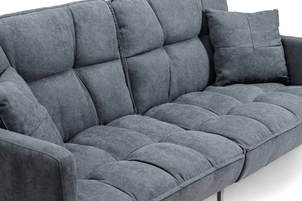 Kitalio háromszemélyes kanapé ágyneműtartóval - szürke